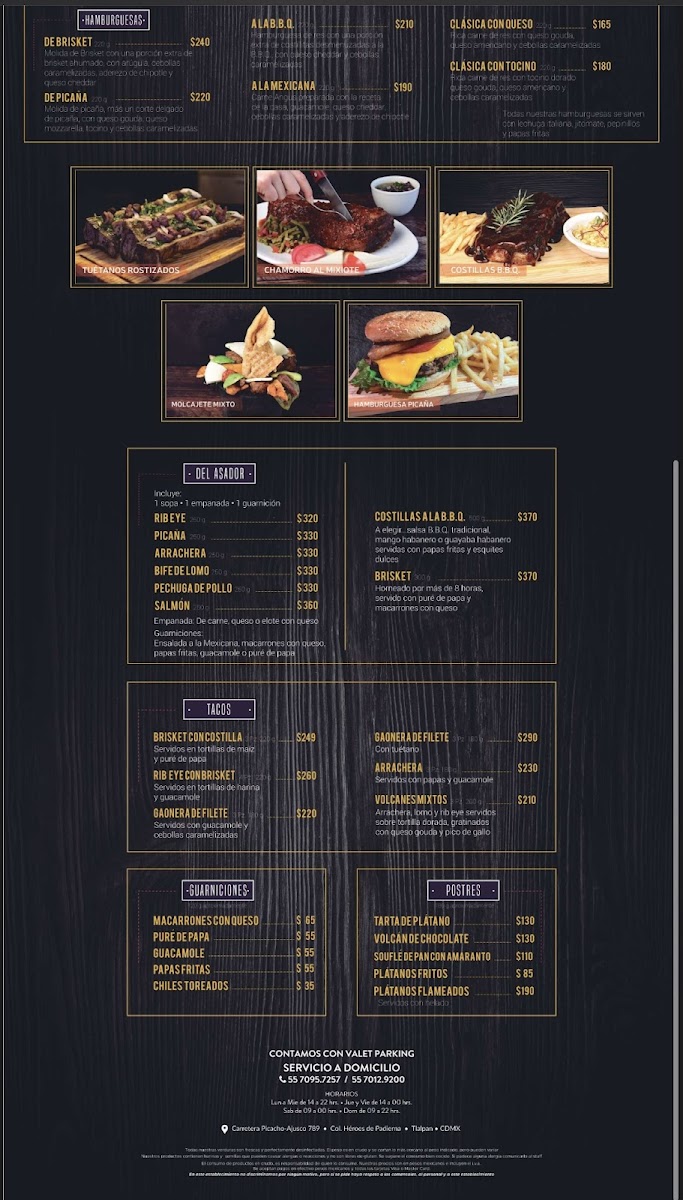 A LA MEXICANA Menu - Image 1