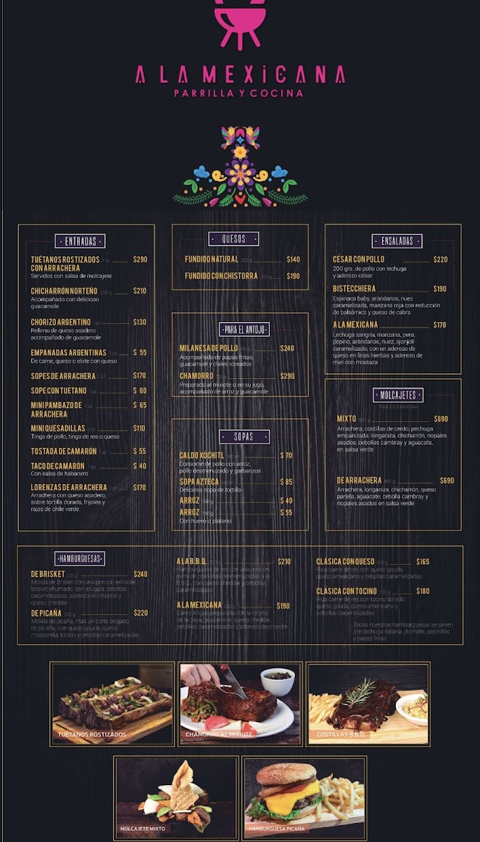 A LA MEXICANA Menu - Image 2