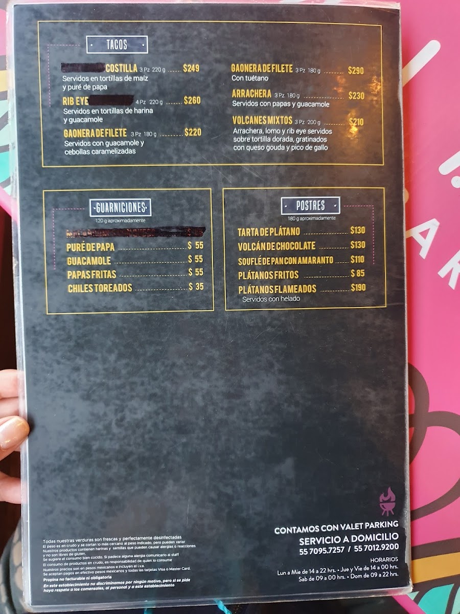 A LA MEXICANA Menu - Image 4